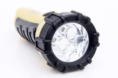 Electric led pocket flashlight Stock Photos