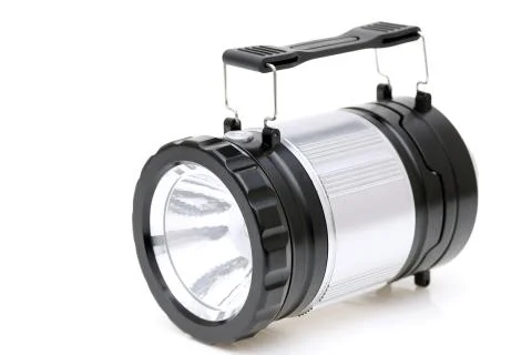 Electric led pocket flashlight Foto stock