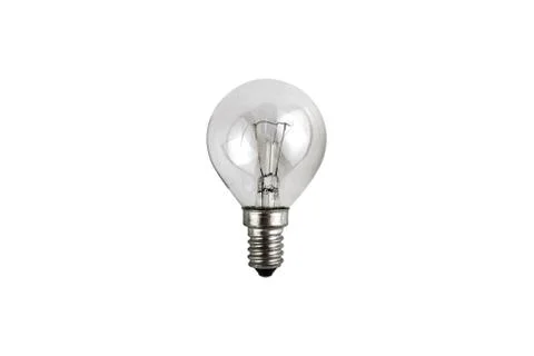 Electric light bulb with a small base Foto stock