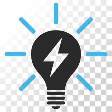 Electric Light Bulb Vector Icon Illustrazione stock