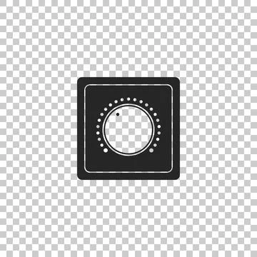 Electric light switch icon isolated on transparent background. On and Off icon Stock Illustration