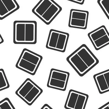 Electric light switch seamless pattern background. Business flat vector illus Stock Illustration