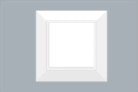 Electric light switch stylish on the wall Stock Illustration