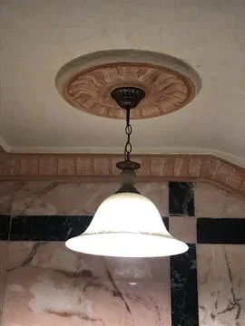 The electric light view in the ceiling Stock Photos