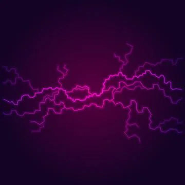 Electric Lighting Effect, Abstract Backgrounds. Vector Stock Illustration