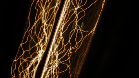 Electric lightning abstract seamless looping background Stock Footage 141770166