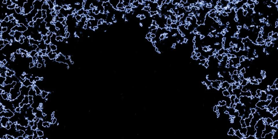 Electric lightning bolt effect on black background. Stock Photos