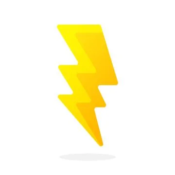 Electric lightning bolt Illustrazione stock
