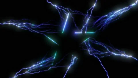 Electric Lightning Bolt Strikes Around G... | Stock Video | Pond5