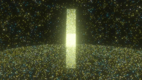 Electric Lightning Bolt Thunder Shape Point Light Stars Sparkling Видео 331287009