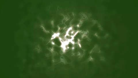 Electric Lightning Bolt Transition with Thunder Strike on Green Screen 4K Stock Footage 341493003