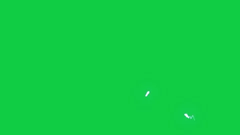 Electric lightning effect on green screen background. Lightning Strike. Stock Footage 261750206