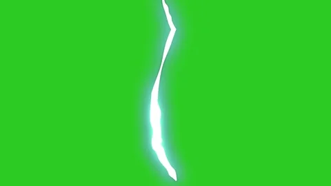 Electric Lightning Energy Effect on Green Screen Stock Footage 340492687