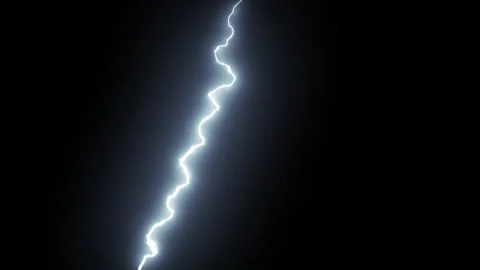 Electric Lightning Flash Overlay with Powerful Thunderbolt Effect Stock-Footage 344717417