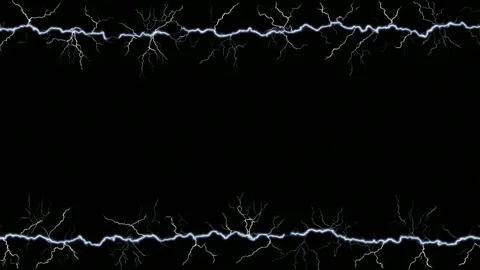 Electric lightning frame border with black copy space, hand drawn stop moti.. Stock Footage 342042902