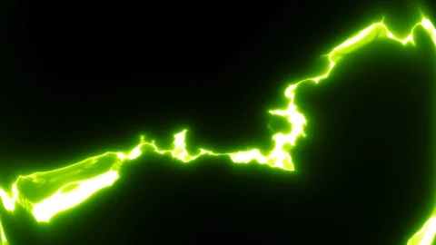 Electric Lightning Strikes Distorted Fx Loop Stock Footage 127352965