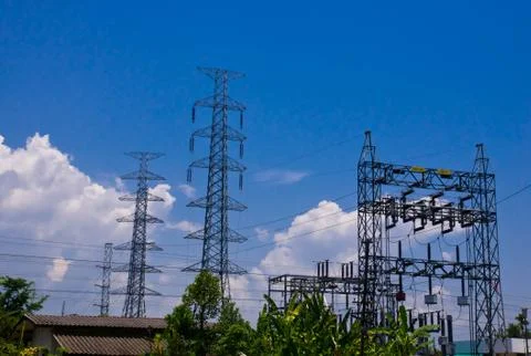 Electric line Stock Photos