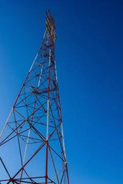 Electric line tower. Stock Photos