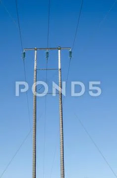Electric lines Stock Photos