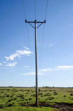 Electric lines Stock Photos