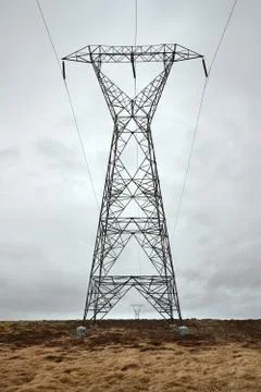 Electric lines Stock Photos