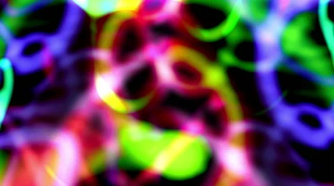Electric Lines Science Spectrum Dance Colored Vj Background Stock Footage 64692261
