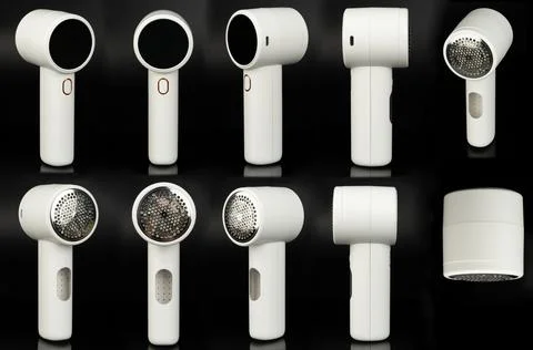 Electric lint remover different views isolated Photos