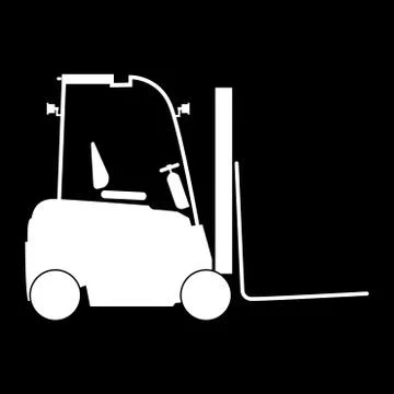 Electric loader icon . Stock Illustration