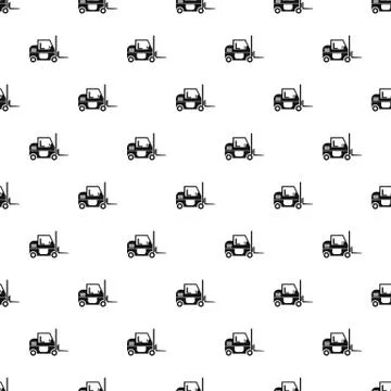 Electric loader pattern, simple style Illustrazione stock