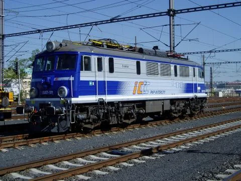 Electric Locomotive EU07-511 Stock Photos