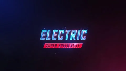 Electric Logo Reveal Stock After Effects