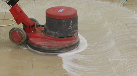 Electric machine for floor washing Vídeo Stock 40534098
