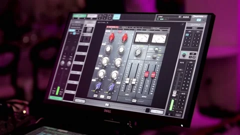 Electric machine on the table for the work of a sound designer Vídeos de archivo 170059169