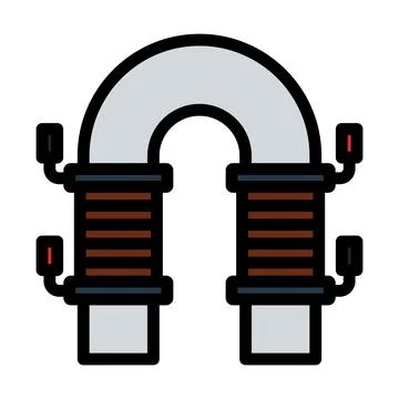 Electric Magnet Icon Stock Illustration