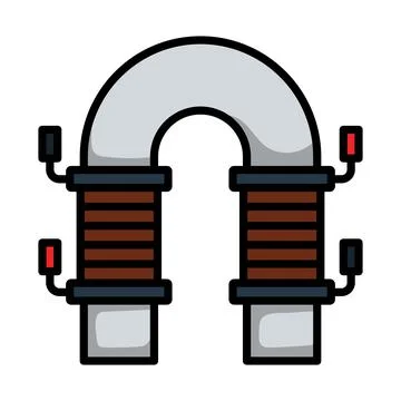 Electric Magnet Icon Stock Illustration