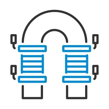 Electric Magnet Icon Stock Illustration