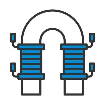 Electric Magnet Icon Stock Illustration
