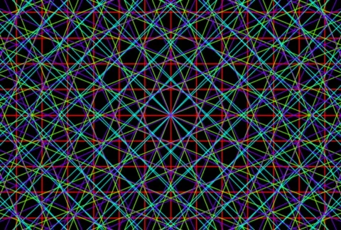 Electric Mandala Loop NTSC Stock Footage 776747