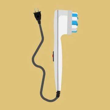 Electric massager vector icon device. Beauty skin appliance machine lifting.  Stock Illustration