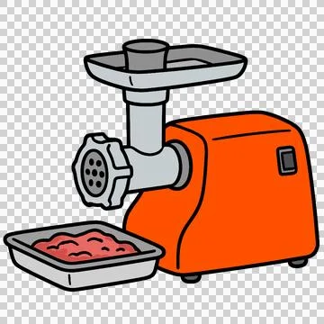 Electric Meat Grinder Machine Stock Illustration