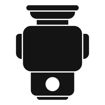 Electric meat grinder machine processing food for cooking Stock Illustration