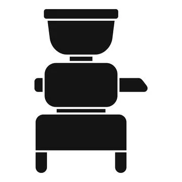 Electric meat grinder making fresh minced meat for various dishes Stock Illustration