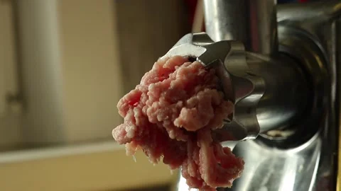 Electric meat grinder will make minced meat,soft focus Stock Footage 139965289