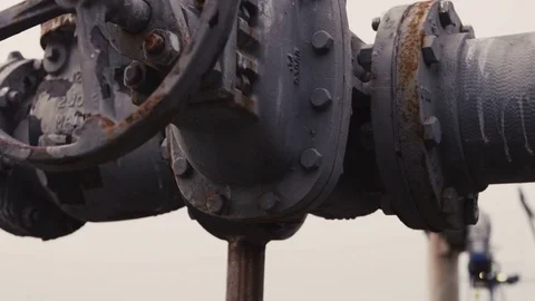 Electric Meter Cloudy Day Rusty Texture Stock Footage 71953898