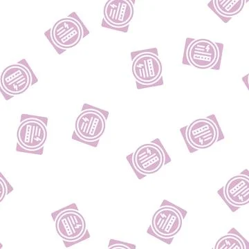 Electric meter glyph vector seamless pattern Illustration