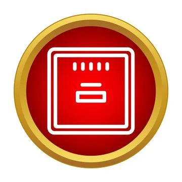 Electric meter icon representing energy utility consumption Stock Illustration