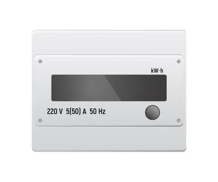 Electric meter. Stock Illustration