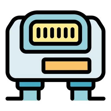 Electric meter measuring electricity consumption with digital display Stock Illustration