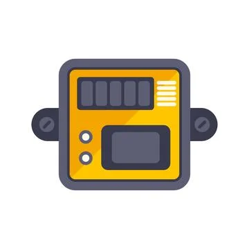 Electric meter measuring energy consumption and power usage Stock Illustration