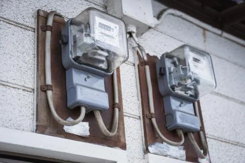 Electric meter Stock Photos